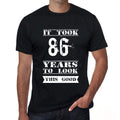 It Took 86 Years To Look This Good Men's T-shirt Black Birthday Gift 00478