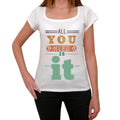 it, Women's Short Sleeve Round Neck T-shirt 00024