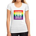 Women's Graphic T-Shirt It's kind of fun to do the Impossible White