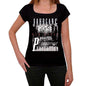 Jahrgang Birthday 1958 Black Womens Short Sleeve Round Neck T-Shirt Gift T-Shirt 00353 - Black / Xs - Casual