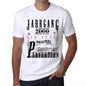 Jahrgang Birthday 2000 Mens Short Sleeve Round Neck T-Shirt Gift T-Shirt 00350 - White / Xs - Casual