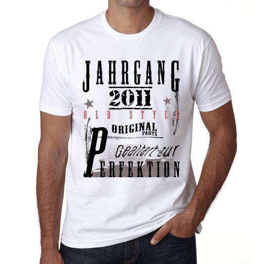 Jahrgang Birthday 2011 Mens Short Sleeve Round Neck T-Shirt Gift T-Shirt 00350 - White / Xs - Casual