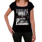 Jahrgang Birthday 2044 Black Womens Short Sleeve Round Neck T-Shirt Gift T-Shirt 00353 - Black / Xs - Casual