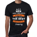 January, Only the Best are Born in January Men's T-shirt Black Birthday Gift 00509
