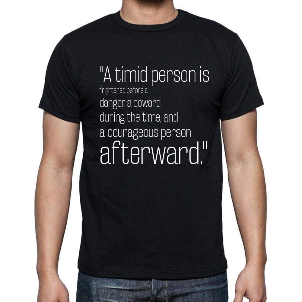 Jean Paul Richter Quote T Shirts A Timid Person Is Fr T Shirts Men Black - Casual