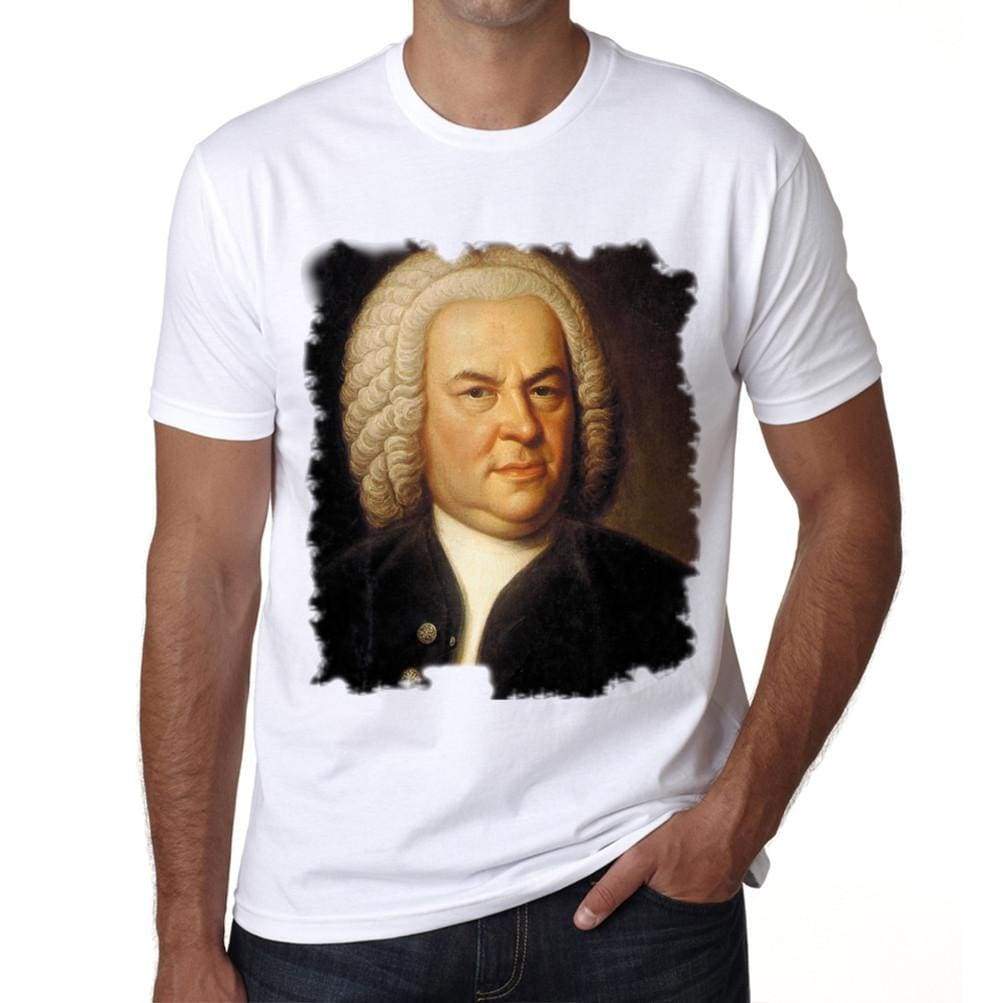 Jean-Sebastien Bach Old Celebrities White Mens Short Sleeve Round Neck T-Shirt Gift T-Shirt 00313 - White / Xs - Casual
