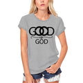 ULTRABASIC Women's Organic T-Shirt Good is God - Bible Christian Religious Shirt