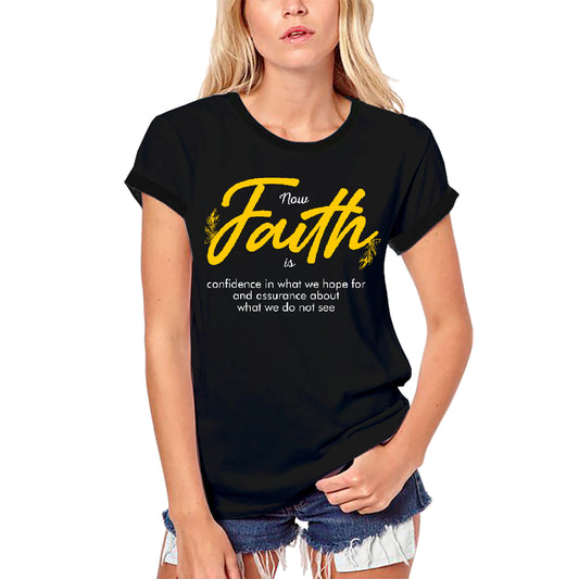 ULTRABASIC Women's Organic Religious T-Shirt Definition True Faith - Jesus Christ Shirt