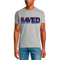 T-shirt religieux ULTRABASIC pour hommes sauvés par la grâce - Chemise Dieu Jésus-Christ