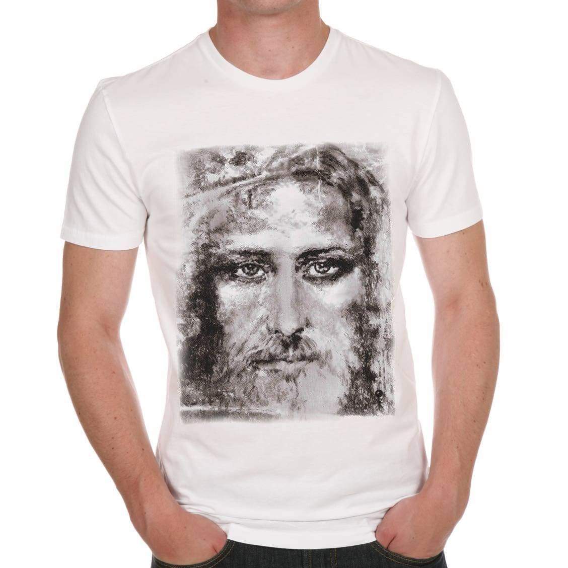 Jesus Christ Grey Mens T-Shirt One In The City