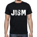 jism Men's Short Sleeve Round Neck T-shirt , 4 letters Black