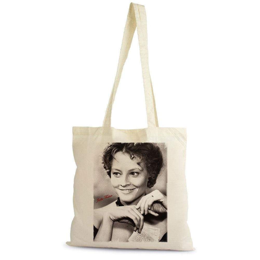 Jodie Foster Tote Bag Shopping Natural Cotton Gift Beige 00272 - Beige / 100% Cotton - Tote Bag
