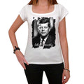 John F Kennedy, Women's Short Sleeve Scoop Neck Tee 00139
