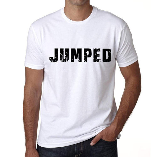 Jumped Mens T Shirt White Birthday Gift 00552 - White / Xs - Casual