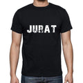 jurat Men's Short Sleeve Round Neck T-shirt , 5 letters Black , word 00006