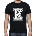 K Men's Short Sleeve Round Neck T-shirt 00177