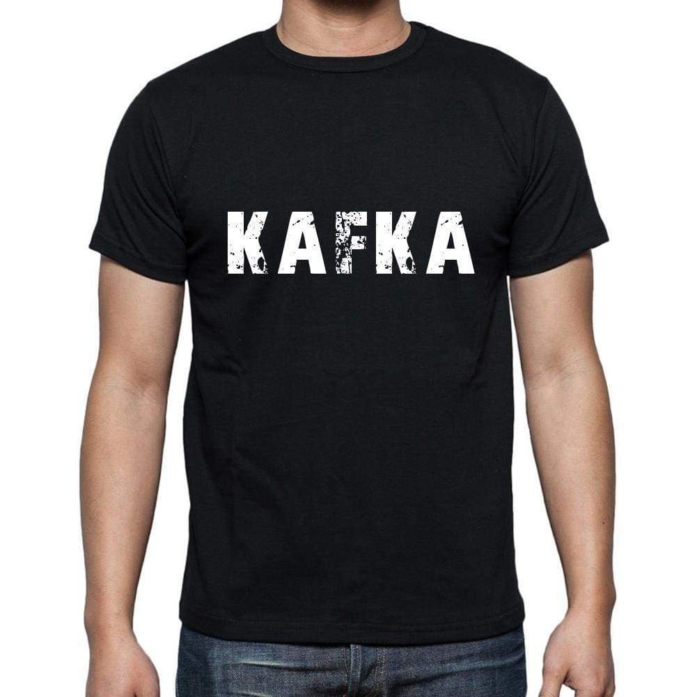 kafka <span>Men's</span> <span>Short Sleeve</span> <span>Round Neck</span> T-shirt , 5 letters Black , word 00006 - ULTRABASIC
