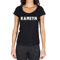 kamern, German Cities Schwarz, Damen Kurzarm-Rundhals-T-Shirt 00002