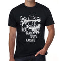 Karate, Real Men Love Karate Men's T shirt Black Birthday Gift 00538