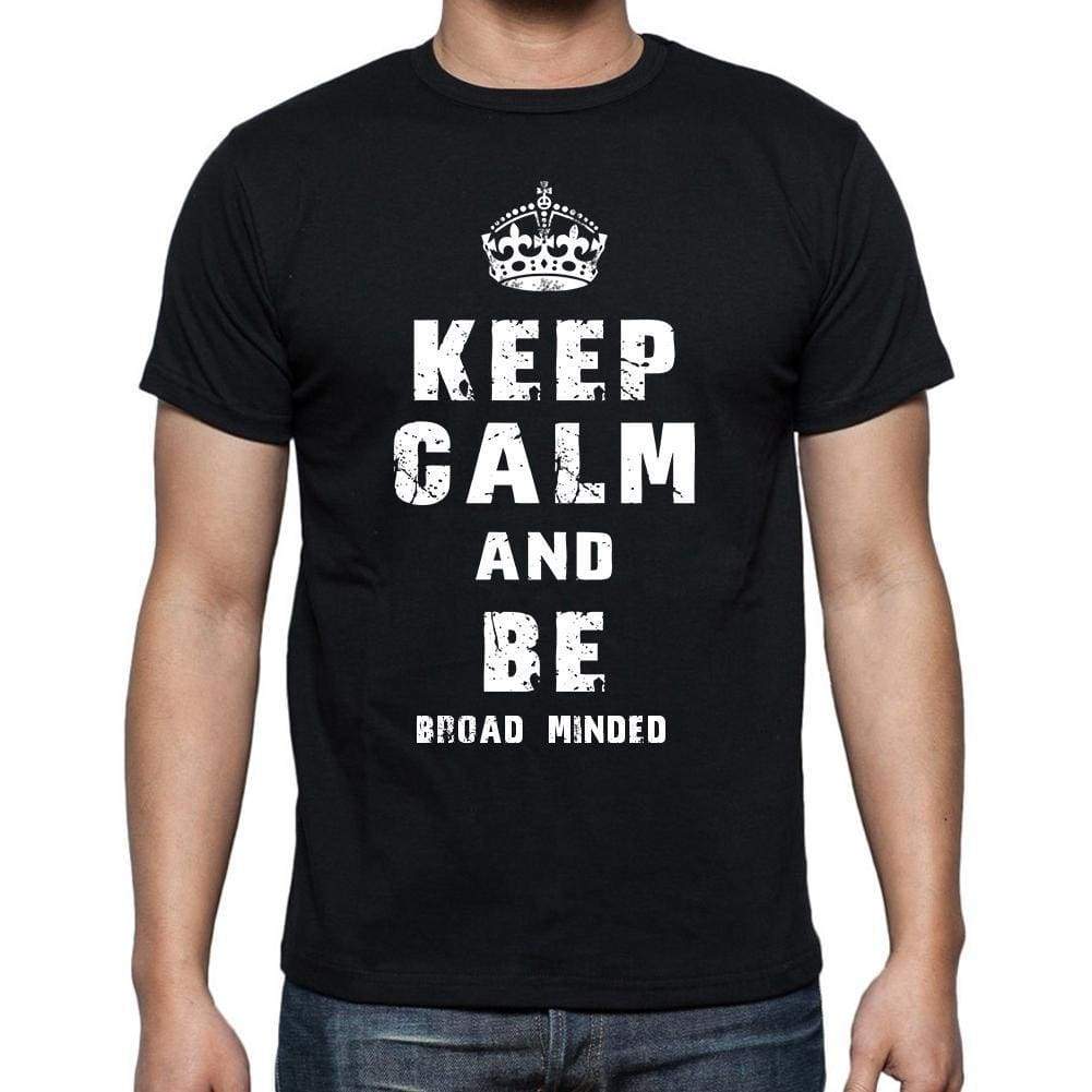 Keep Calm T-Shirt Broad Minded Mens Short Sleeve Round Neck T-Shirt - Casual