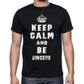 Keep calm T-Shirt sincere Men's Short Sleeve Round Neck T-shirt