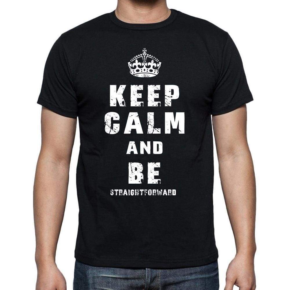 Keep Calm T-Shirt Straightforward Mens Short Sleeve Round Neck T-Shirt - Casual