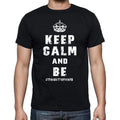 Keep calm T-Shirt straightforward Men's Short Sleeve Round Neck T-shirt