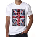 Keep Calm UK BREXIT T-shirt, Men's White tee, 100% Cotton 00230