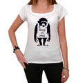 Keep it Real Chimp, T-Shirt, weißes Damen-T-Shirt 00163