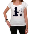 Kid Fishing, Tshirt, White Women's T-shirt 00163