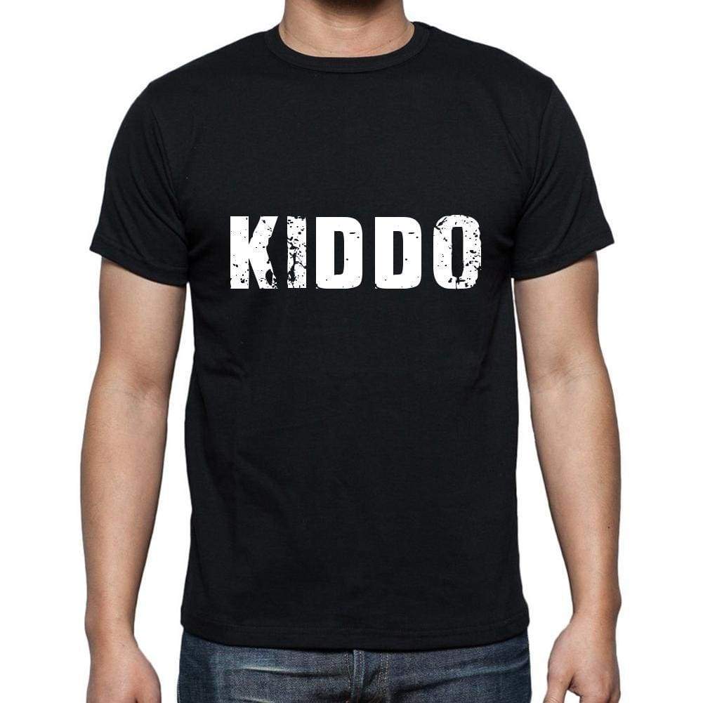Kiddo Mens Short Sleeve Round Neck T-Shirt 5 Letters Black Word 00006 - Casual