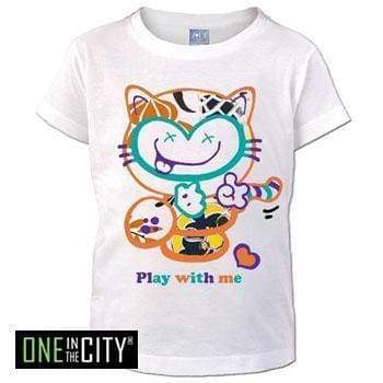 Kids T-Shirt One In The City Cat Short Sleeve