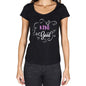 Kind Is Good Womens T-Shirt Black Birthday Gift 00485 - Black / Xs - Casual