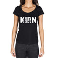 kirn, German Cities Black, Women's Short Sleeve Round Neck T-shirt 00002