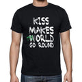 kiss, World Goes Round, Men's Short Sleeve Round Neck T-shirt 00082