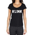 klink, German Cities Black, Women's Short Sleeve Round Neck T-shirt 00002