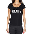 kluis, German Cities Black, Women's Short Sleeve Round Neck T-shirt 00002