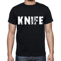 knife Men's Short Sleeve Round Neck T-shirt , Black T-shirt EN