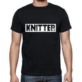 Knitter t shirt, mens t-shirt, occupation, S Size, Black, Cotton