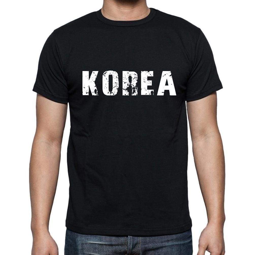 Korea Mens Short Sleeve Round Neck T-Shirt - Casual