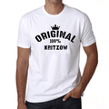 kritzow, 100% German city white, Men's Short Sleeve Round Neck T-shirt 00001