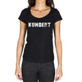 kundert, German Cities Black, Women's Short Sleeve Round Neck T-shirt 00002