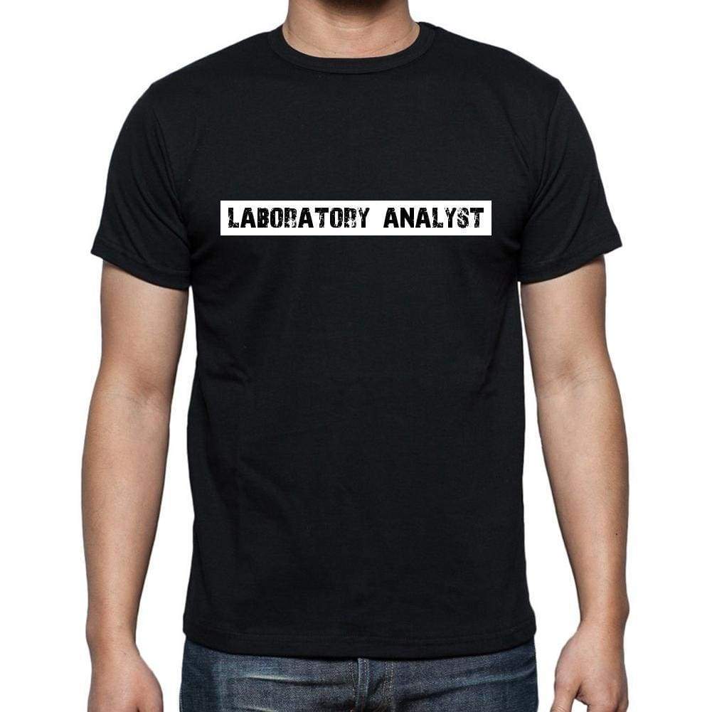 Laboratory Analyst T Shirt Mens T-Shirt Occupation S Size Black Cotton - T-Shirt