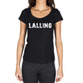 lalling, German Cities Black, Women's Short Sleeve Round Neck T-shirt 00002