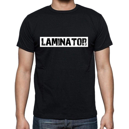 Laminator T Shirt Mens T-Shirt Occupation S Size Black Cotton - T-Shirt