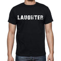 laughter Men's Short Sleeve Round Neck T-shirt , Black T-shirt EN