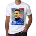 Laurent KOSCIELNY, France, Les Aquas T-shirt, Euro 2016 Tshirt, Men's White tee, 100% Cotton 00184