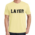 layer Men's Short Sleeve Round Neck T-shirt 00043