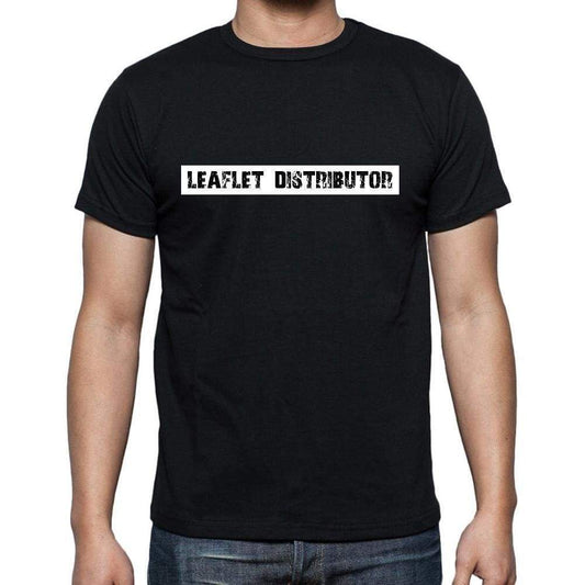 Leaflet Distributor T Shirt Mens T-Shirt Occupation S Size Black Cotton - T-Shirt