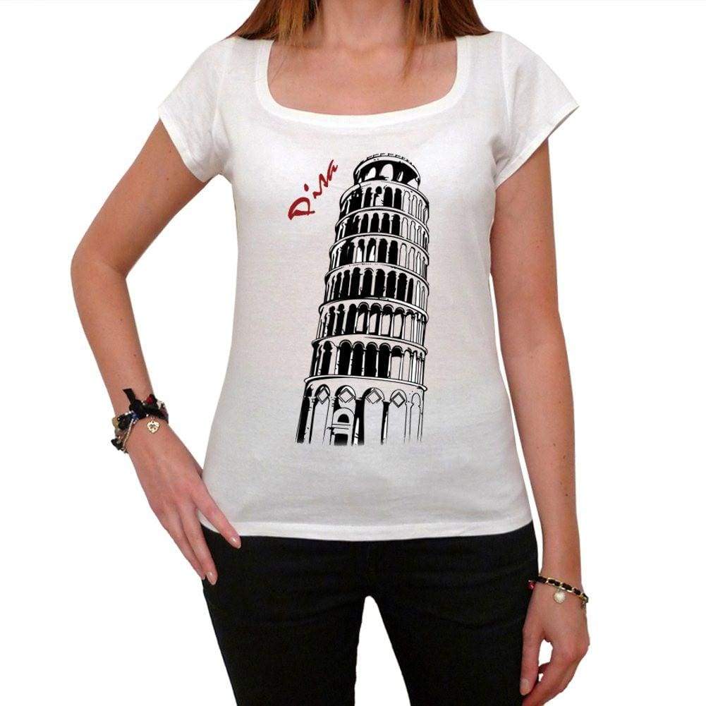 Leaning Tower Of Pisa Tshirt Womens Short Sleeve Scoop Neck Tee 00181